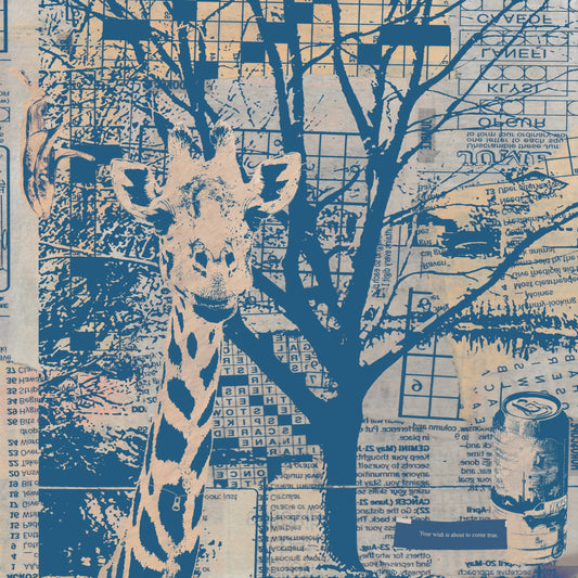 "Why Is There a Giraffe in My House" Artwork Print