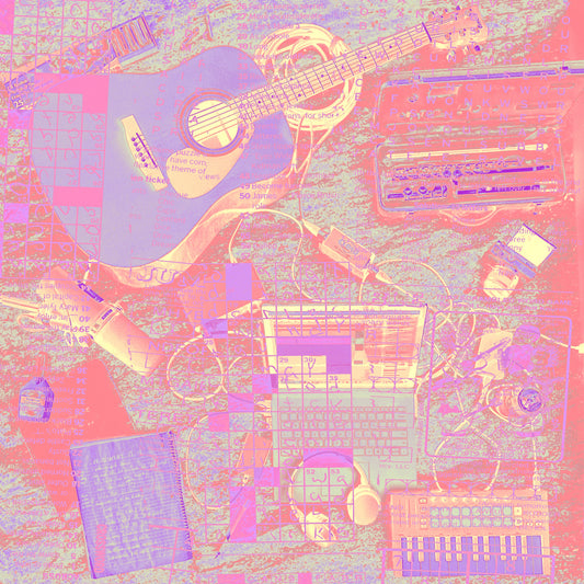 "If We Were A Movie" Music Gear Collage Print